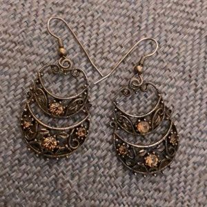Dangle Two-Tiered Earrings